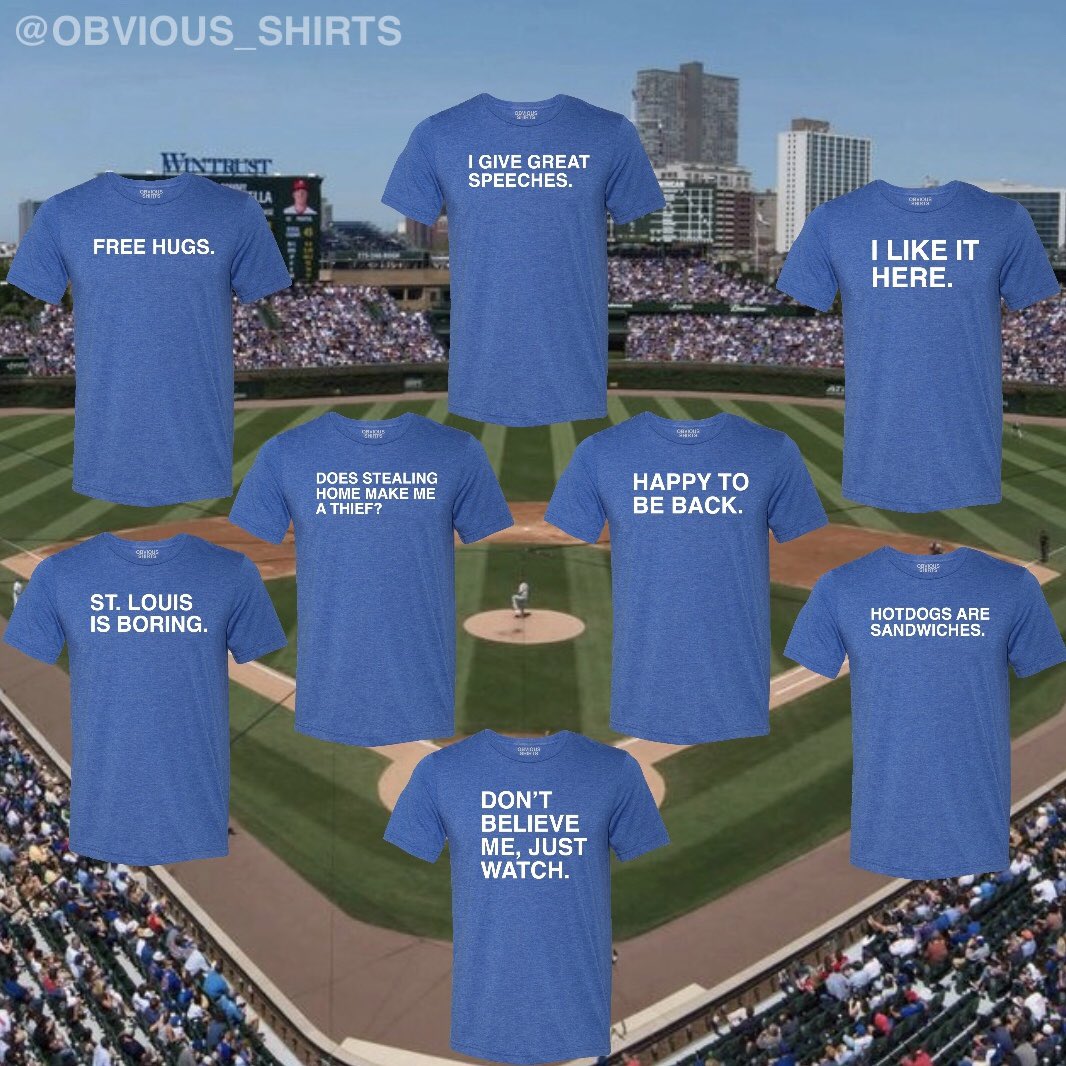 OBVIOUS SHIRTS® on X: If our position players had their own