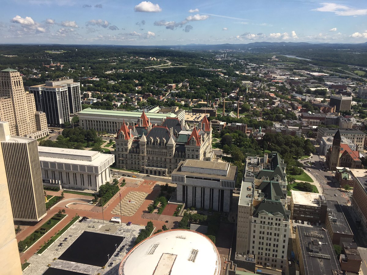 NYSCapitolVisit's tweet photo. Today’s view from the #CorningTower #ObservationDeck at the #EmpireStatePlaza. 😍📸
Plan Your Visit: https://t.co/vIhQxmfEpE
#BestViewInTown #FREE https://t.co/pqE7p2Sgtd