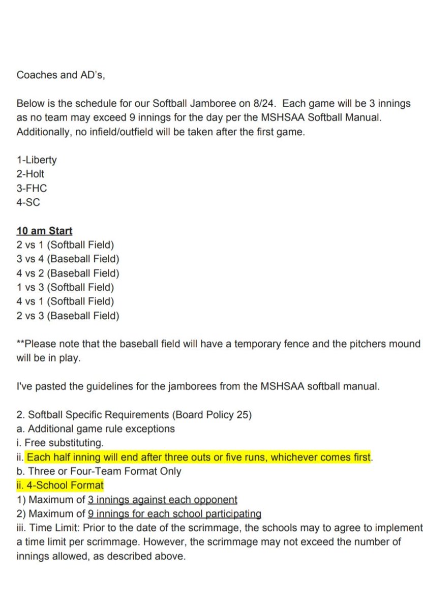 SCHSsoftball1's tweet image. Check us out tomorrow at Liberty. #1ness