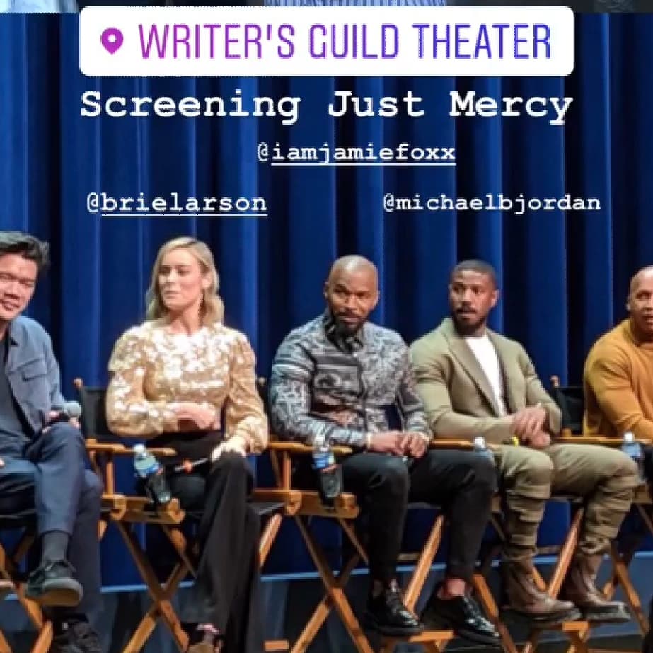 Officia89870225's tweet photo. #MichaelBJordan #BrieLarson #destindaniel #BryanStevenson #JustMercy #JamieFoxx https://t.co/Zkosvp2Jjj