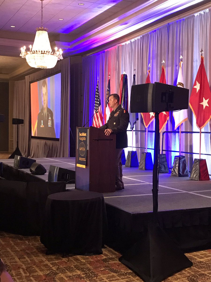 PaulFunk2's tweet photo. I had the distinct privilege to be a keynote speaker at TechNet 2019 this week. It was encouraging to see so many partners come together to help us continue to prepare for multi domain operations, especially in the cyber realm. #technet2019 #victorystartshere https://t.co/OUqLLnpVFr