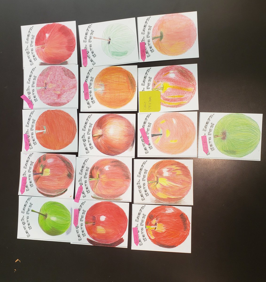 art_with_o's tweet image. Apples form 1st period! #weareone #neighborlypride #fhsart