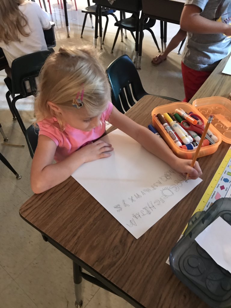 Today we’re practicing calligraphy! We learned this week that students in China practice calligraphy when learning their letters! This is a great way to practice writing our letters too! <a href="/GlenwoodPrimary/">Glenwood Primary School</a> #atribebegins #FloydCoSchools #floydpln