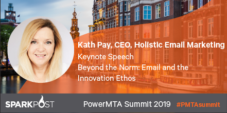 Be sure to catch CEO of <a href="/holisticemail/">Holistic Email</a>, <a href="/kathpay/">Kath Pay</a>’s, keynote address at this year’s #PMTASummit. Register now: sparkpo.st/h4nm7