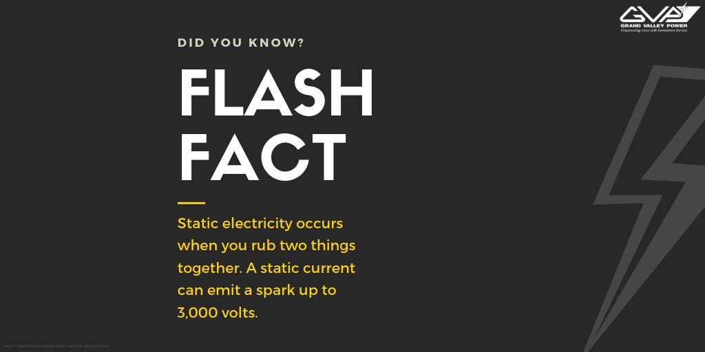 GVRuralPower's tweet image. Friday is here which means it’s time for a Flash Fact! Do you know the difference between static electricity and an electric current? If not, we’ve got you covered. Check out this week’s tid-bit below. #GVPEducates #FlashFact #EmpoweringLives

Source: headsup.boyslife.org/12-cool-facts-……/