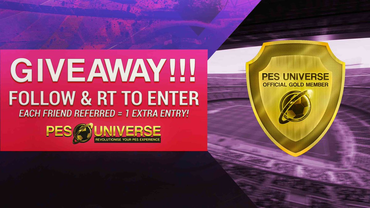 PesUniverse's tweet photo. ๐ฅ PESUniverse Gold Membership #Giveaway ๐ฅ
To enter, simply:
โป๏ธ RT
๐ LIKE
๐ฃ๏ธ Share
๐ Comment #PESUni
Winner picked Monday 26th https://t.co/FBU6g7PTn3