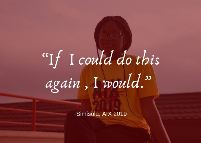 AshesiIX's tweet photo. βIf I could do this again, I would.β -Simisola, AIX 2019
#ashesiix #ashesix2019 #atAshesi #ashesi https://t.co/gM0Ulx1zQv