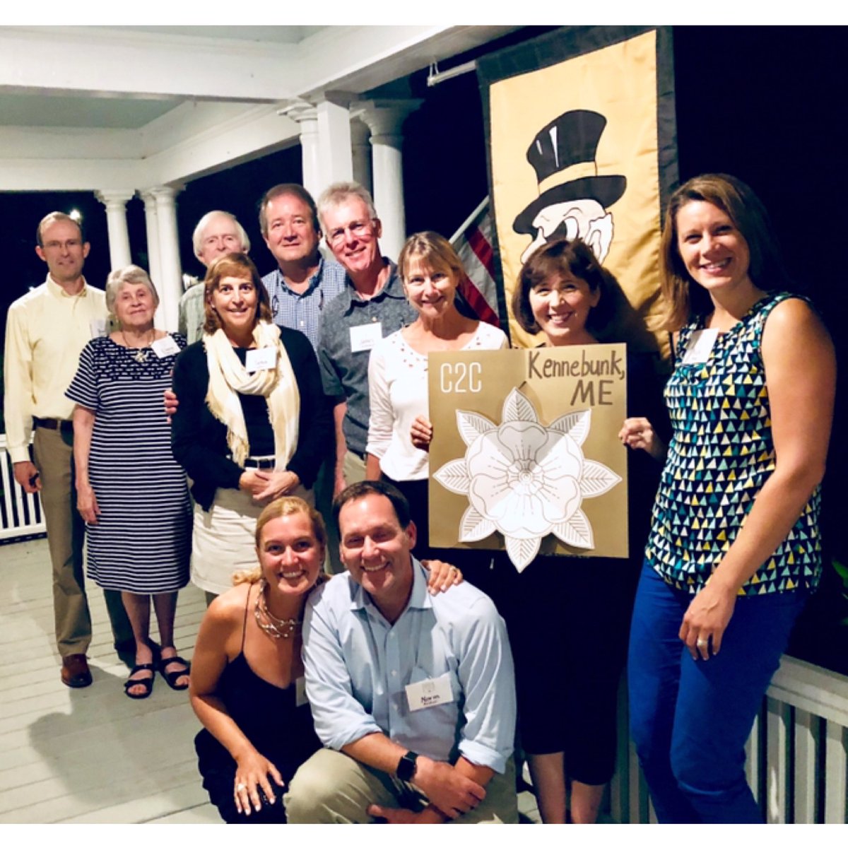 C2CWFU's tweet photo. Last week we had our first #CalltoConversation dinner in Maine, making it the 34th state we’ve visited. Help us reach all 50! #wfu #wakewill https://t.co/HRFDl4qIQn