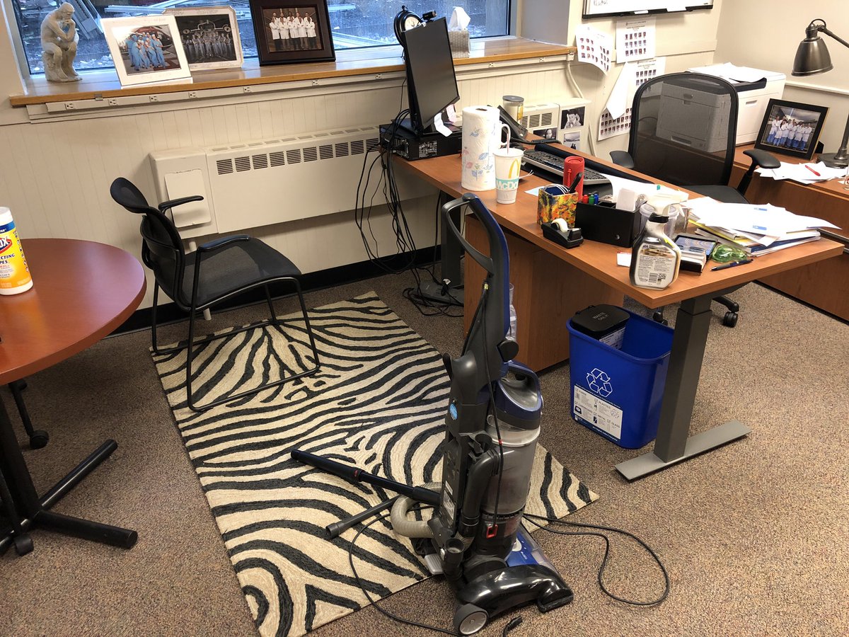 briannenickel's tweet photo. Today’s episode of “other duties as assigned” involves me, my own vacuum, and an obscene amount of cleaning supplies finish @jenchoi_iu’s office while she rocks through clinic. #workbestfriends 😎
I had no idea a window replacement project could create SO MUCH FREAKING DUST. 🤦🏼♀️ https://t.co/MK3PEvip7p