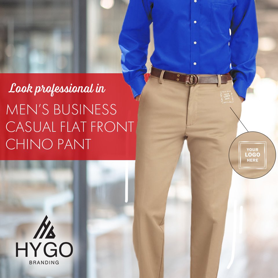 Hygobranding's tweet photo. Look professional for work, and sharp after, with these flat front chinos.  Stay flexible and stay comfortable with a contemporary classic.

#HYGO #apparel #trending #classics #anorak #appareldesign #pants #shirts #promo #products https://t.co/oTMsA1UuGr