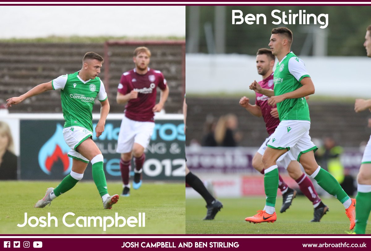 Arbroath FC (@arbroathfc) on Twitter photo Arbroath FC are delighted to announce the loan signings of <a href="/HibernianFC/">Hibernian Football Club</a> duo Ben Stirling and Josh Campbell. Defender Ben, and midfielder Josh have joined us on loan until January and will go straight into tomorrow's squad.
Thank you again <a href="/HibernianFC/">Hibernian Football Club</a>
arbroathfc.co.uk/campbell-and-s… Arbroath FC are delighted to announce the loan signings of <a href="/HibernianFC/">Hibernian Football Club</a> duo Ben Stirling and Josh Campbell. Defender Ben, and midfielder Josh have joined us on loan until January and will go straight into tomorrow's squad.
Thank you again <a href="/HibernianFC/">Hibernian Football Club</a>
arbroathfc.co.uk/campbell-and-s…