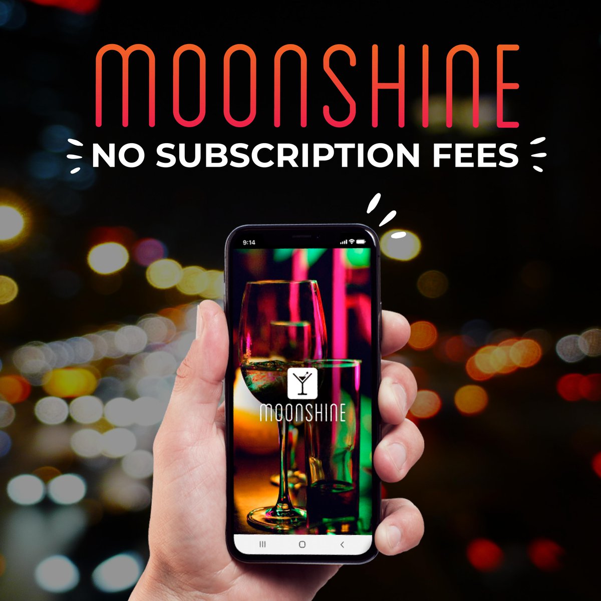 Are you partying away the weekend? Download Moonshine for thousands of drink offers at the city’s coolest spots!  Best part? It’s FREE!