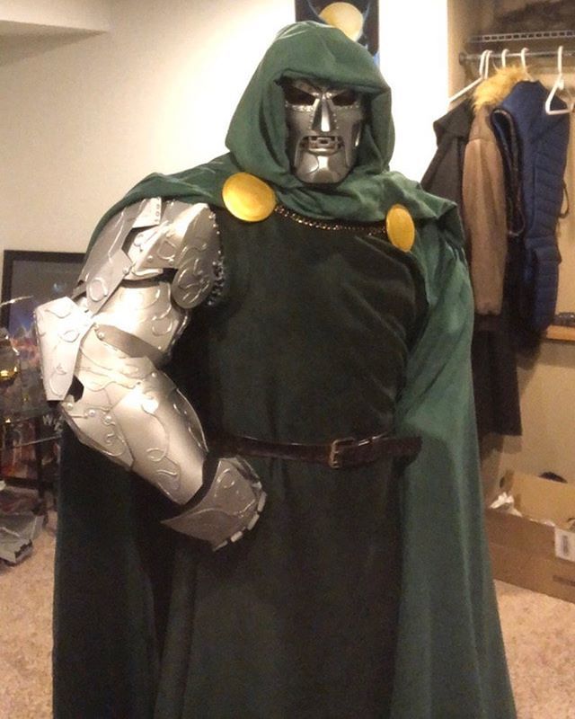 It never ceases to be the case that it’s our wonderful customers who make our creations look so good. Tony gave his permission for us to post this advance look at the #DrDoom ensemble he will be seen in this weekend at #wizardworldchicago. Thank you for selecting #wishmaster…