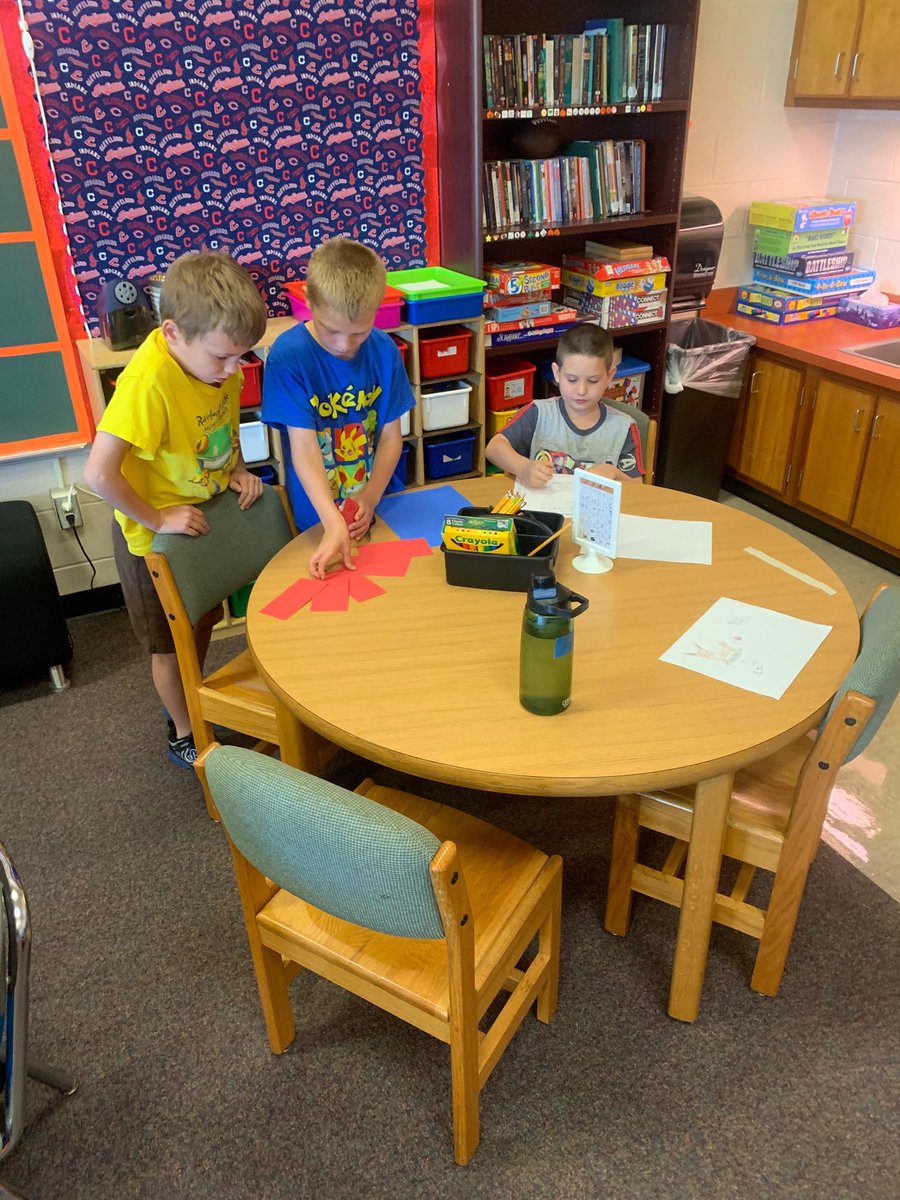 Paper Chain STEM activity in math #HcsdBrownBrs