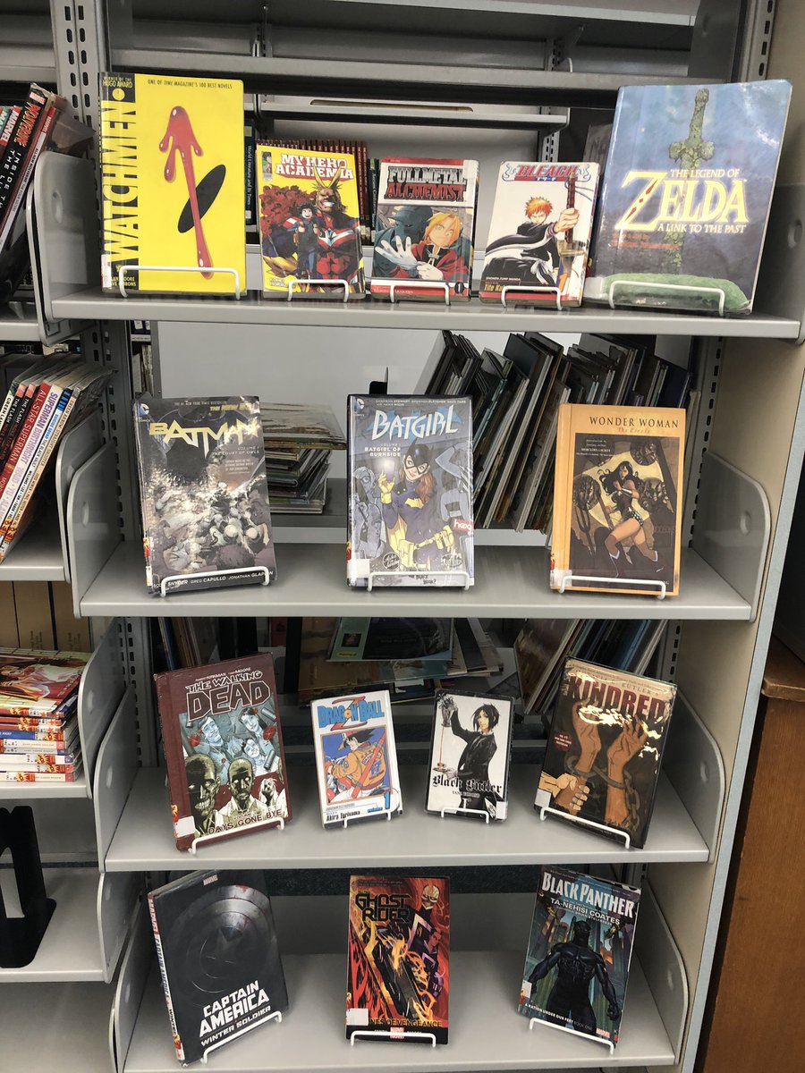 FunkeyLibrarian's tweet image. Graphic novels and manga are set

See any of your faves here?