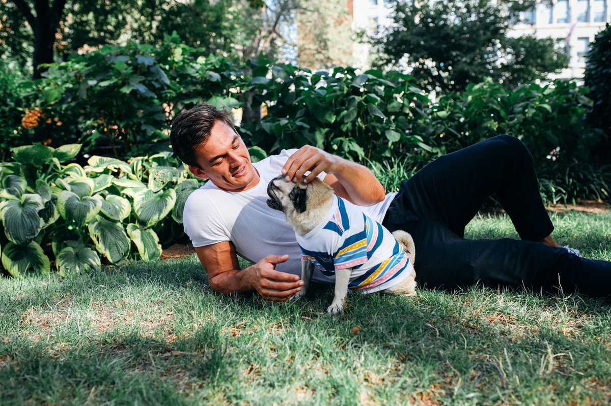 itsdougthepug's tweet photo. Our good looks and charming personalities deserve all the roses 🌹 @TylerJCameron3 https://t.co/vCKmBNqM2v