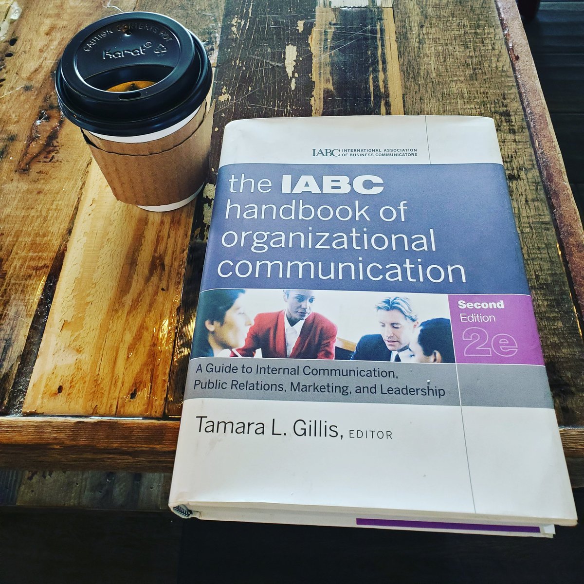 djourde's tweet photo. The road to the Global Communications Certification begins with coffee! Seriously considering flying back to LA for the exam... #IABC #IABCLA https://t.co/SArDymnTby