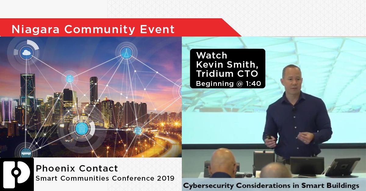 ICYMI : Phoenix Contact USA #SmartCommunities Annual Conference is now online: hwll.co/v5z3e Watch Tridium CTO hwll.co/v936c on #SmartBuildings #Cybersecurity to learn how we've hardened #NiagaraFramework.