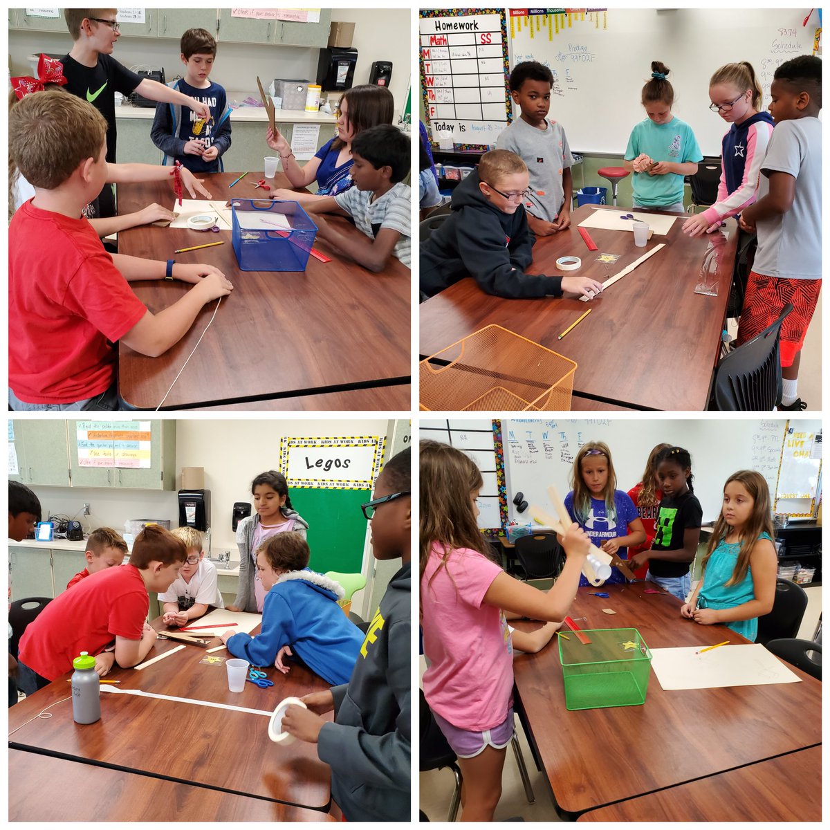 Today's pillar is Innovation.  The kids are building an arm grabber than can move an object 2 feet.  What a great way to end our 5th Grade Bootcamp.  Stay tuned for the final projects... #WeareLakota #Rocketproud #Endeavor5thgraderocks