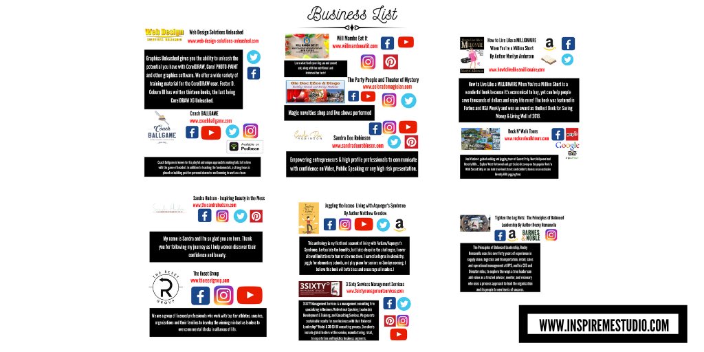 StaceyMarieK's tweet photo. It’s #fridayvibes!! #Followv& #retweet these amazing #smallbusinesses on our list. @WillMamboEatIt @KenslowMatthew @Sandra_Robinson @partypeopleco @fostercoburn @coachballgame @3sixtymgt https://t.co/v1MNe4NBye