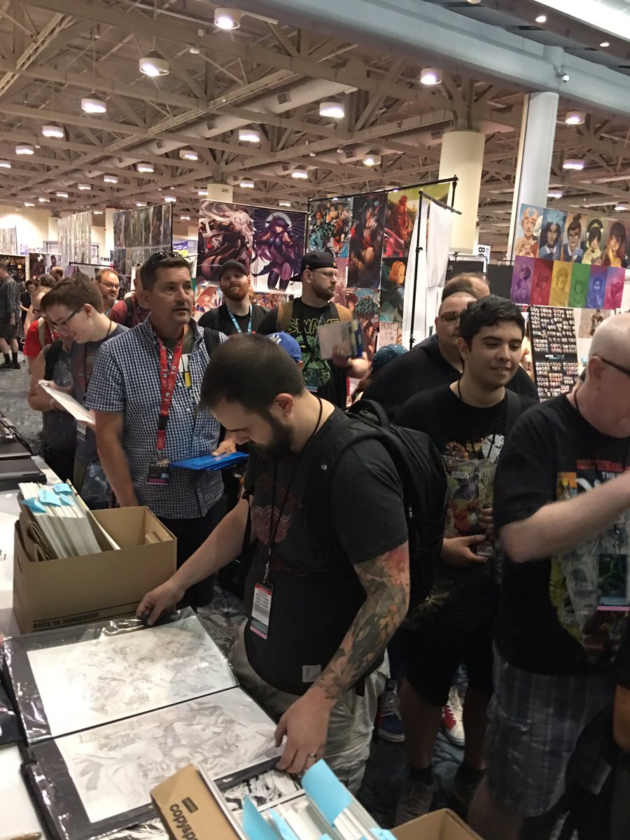 GailSimone's tweet photo. Gail’s line has been BONKERS all morning! @FANEXPOCANADA is awesome! #hubbytweet https://t.co/nqsgFQrfCi