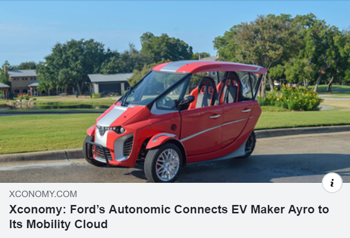 AyroInc's tweet photo. It's been an incredible week! Here's another amazing article about the power relationship between #AyroInc & #Autonomic, this time from #Xconomy.
https://t.co/DQNmLvAIyI
#Ayro #AYRO311 #AYRO311x #ChargeForward #ElectricVehicles #EV #Electric #Plugin #ZeroEmissions #NoEmissions https://t.co/vM3OF46m8d