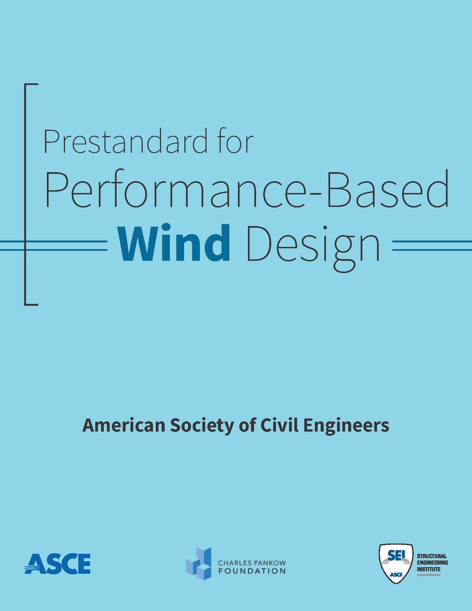 PankowFdn's tweet photo. Building Designers - @PankowFdn is pleased share  "ASCE/SEI Prestandard for Perfomance-Based Wind Design" with thanks to our co-funding partners @aisc @ACIFoundation @MKA_Foundation and ASCE ILC. Great job @ASCE_SEI https://t.co/evD3wruitr https://t.co/zfiIkFLfTP