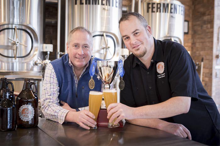 CIACulinary's tweet photo. Our own Head Brewer Hutch Kugeman and Brewfessor John Fischer talk beer and #BrewU on @WAMCVoxPop #FoodFriday today at 2 pm EDT @WAMCRadio. Listen live at https://t.co/4EAPJuWFuY https://t.co/DbKqvI5iE4 #proud2bCIA https://t.co/wfrk36y7UU