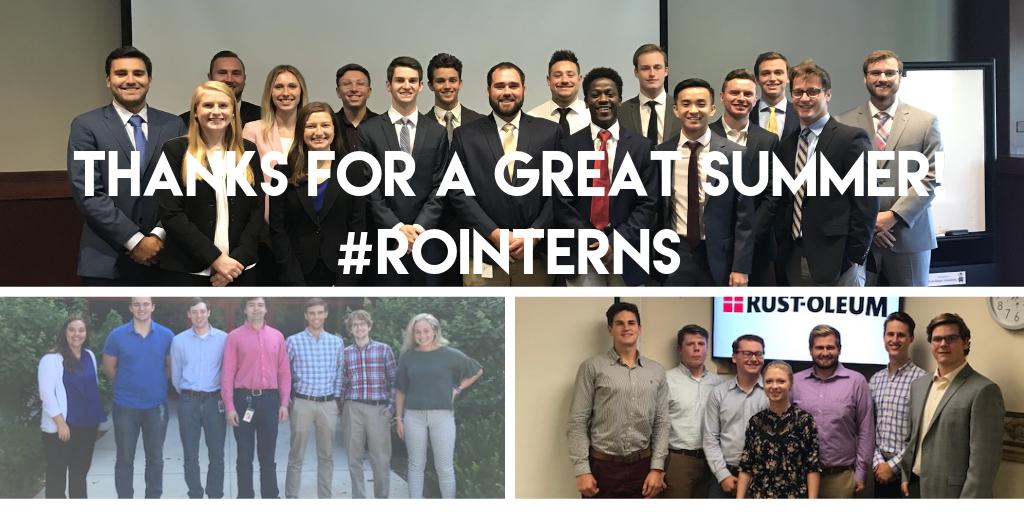RustOleum's tweet photo. So Long Students! #rointerns, #backtoschool https://t.co/4humADk48U
