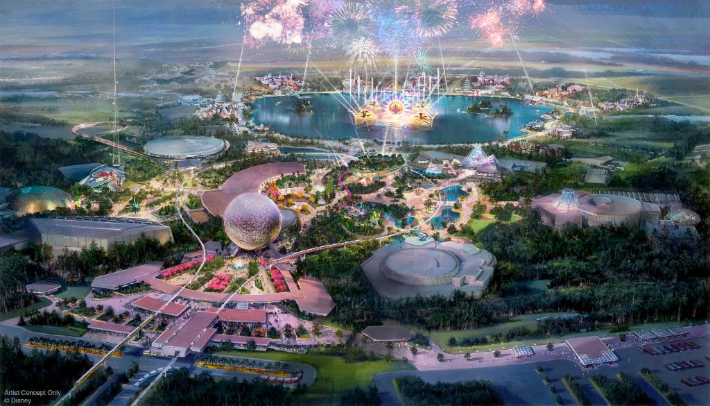 Disney's tweet photo. Epcot, @Marvel, @StarWars, Moana, and more! Here’s a preview of what’s to come from @DisneyParks at #D23Expo. Get ready for more news on Sunday. https://t.co/QuXTI2xlBL https://t.co/tPYvtBQas7