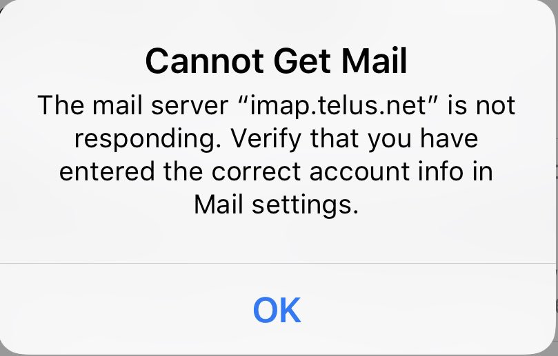 asisports's tweet photo. #telustweetstorm 👀 Day 9 😡 I am still restricted to accessing email just through webmail only. No mobile or outlook @TELUS service. #unacceptable #telusfail #telussupport #telusouttage #vancouver 💩 https://t.co/a4f0pTjR6Q