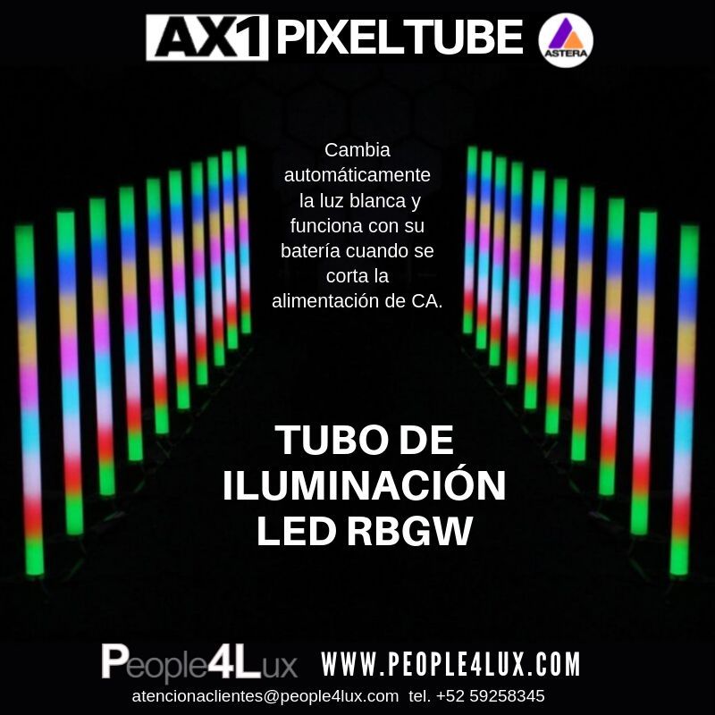 People4L's tweet image. AX1 Pixel tube, iluminación para eventos, televisión, videos...Tenemos muchas opciones de iluminación para Entretenimiento al mejor precio y con disponibilidad inmediata. También tenemos algunas opciones en Renta. Llámanos y pregunta. #AX1 #Astera #TubosLed #IluminacionLed