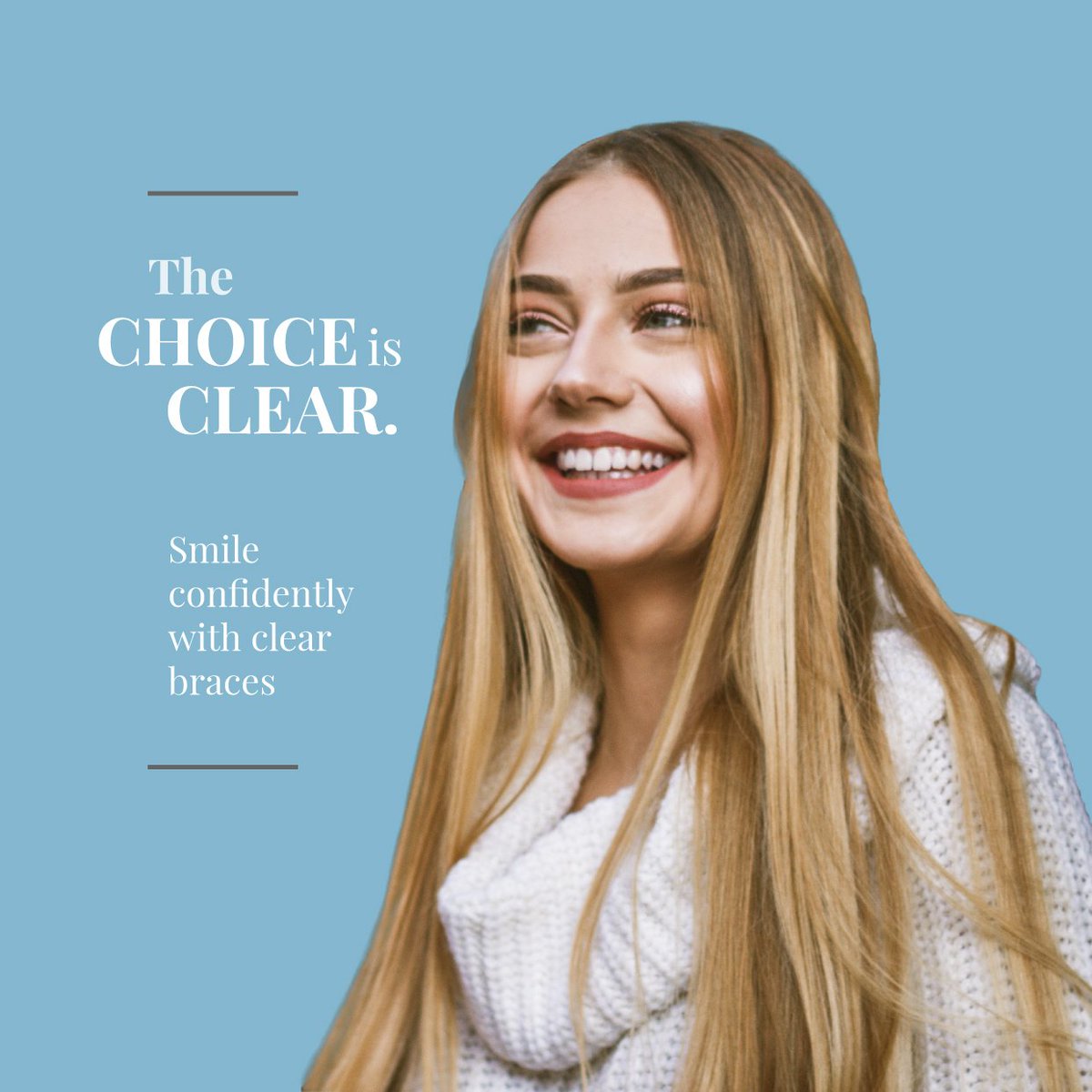 embracesmilesCA's tweet photo. THE CHOICE IS CLEAR! Clear braces could you the solution for you. Give us a call at (408) 805-9198, we'd love to answer any questions you have. #embracesmilesca #clearbraces https://t.co/zwmvW26z6Z