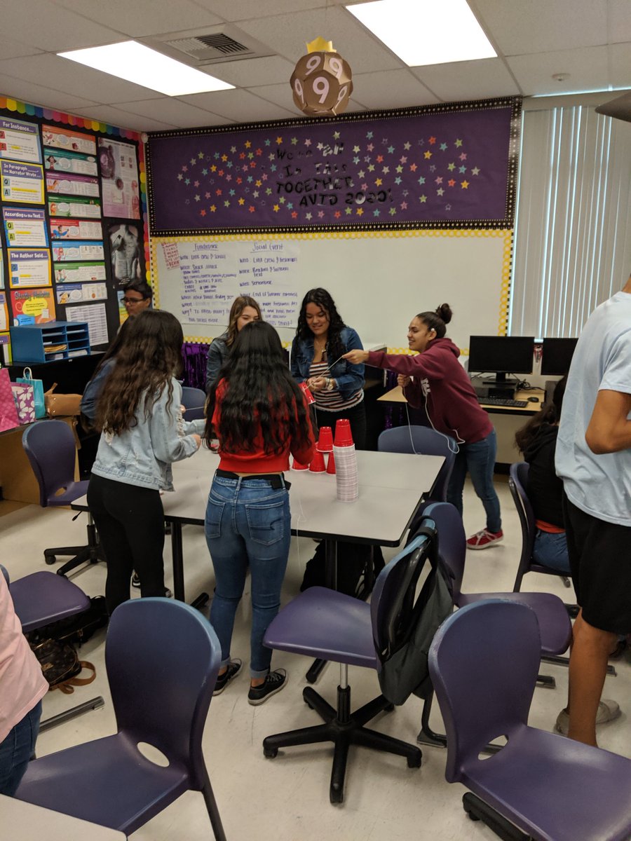AVID Team building.#FunFriday <a href="/jhillshs/">@FUSD_JHillsHS</a> <a href="/RIMSAVID/">RIMS AVID</a> #ThisisAVID #family