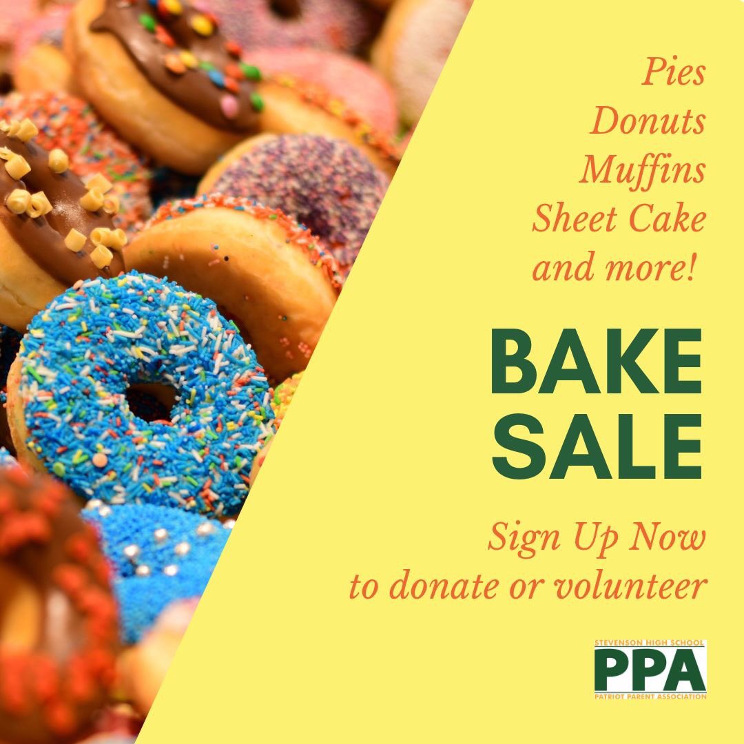 SHSPPA's tweet photo. We’re looking for donations for our first Bake Sale. Sign up: https://t.co/IoffXx2oN1 https://t.co/qUYRqzPqra