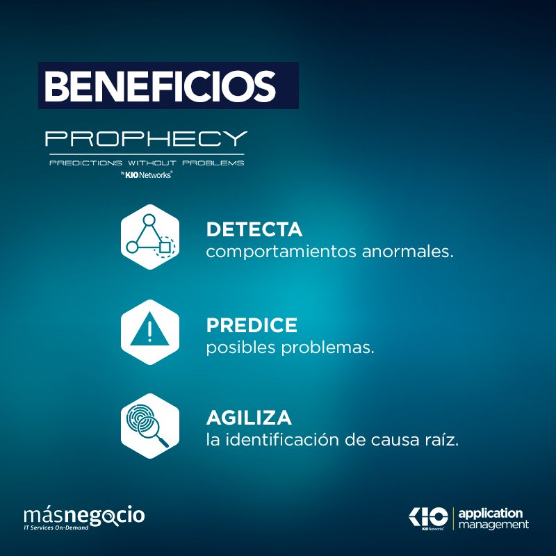 masnegocio's tweet photo. Conoce los beneficios de #Prophecy y minimiza caídas de los sistemas por riesgos no detectados. #KIOApplicationManagement https://t.co/mXEYLQZfJL