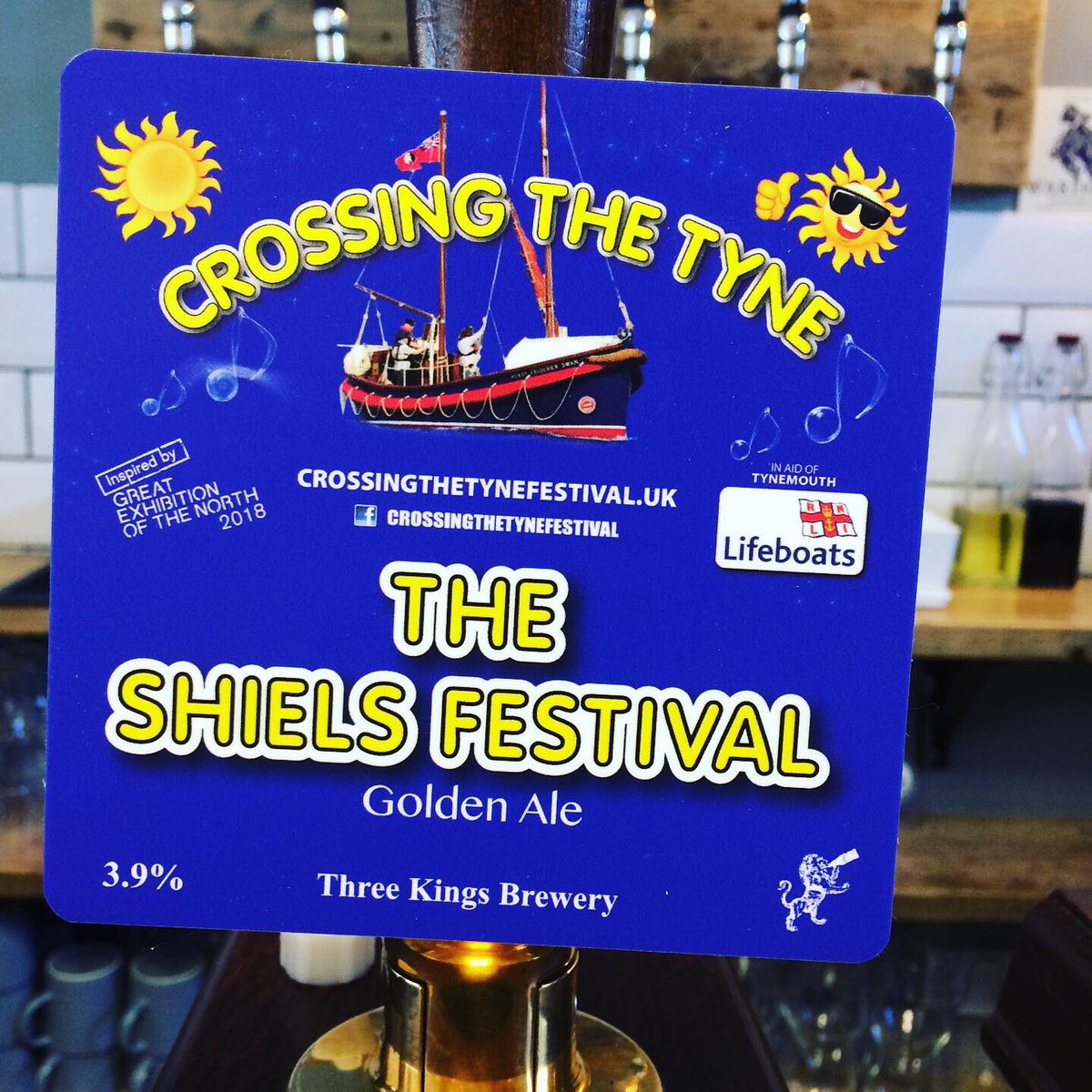 New casks on today! @riggandfurrow latest version of farmhouse IPA &amp; <a href="/threekingsbeer/">Three Kings Brewery</a>  crossing the Tyne festival beer raising money for our nominated charity @tynemouth_rnli