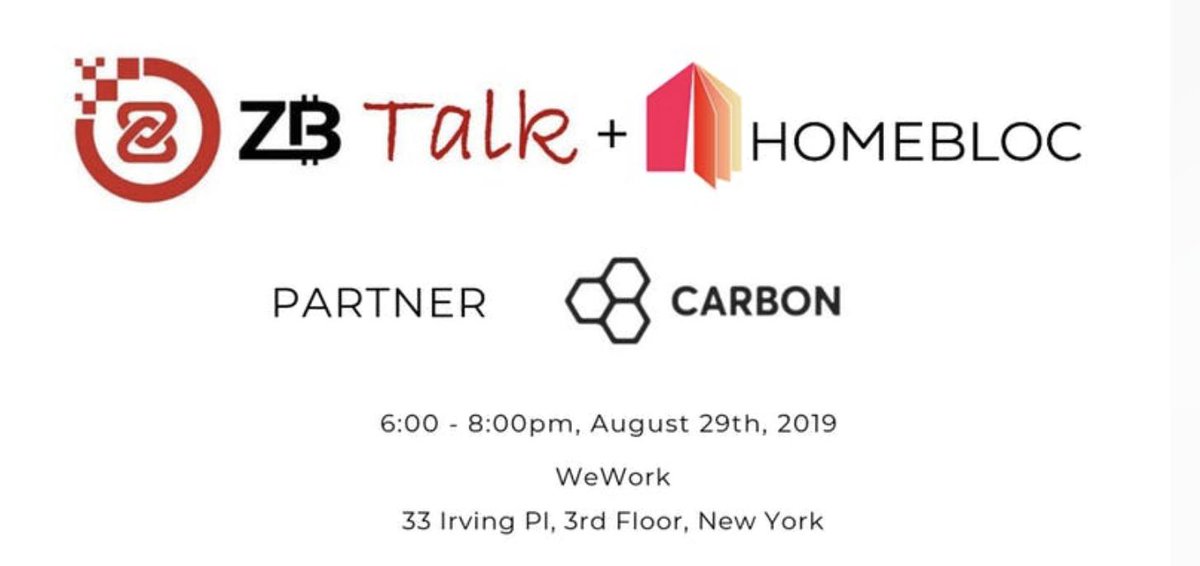 RT carbon_money "Come and join us at the next #ZBTalk hosted by ZB_Group and Homebloc_io ! 
Our CPO/Co-founder gmaijoe will be talking about how we are changing the fiat-to-crypto game - Tickets are free, but limited. Register now and tell your frien… "