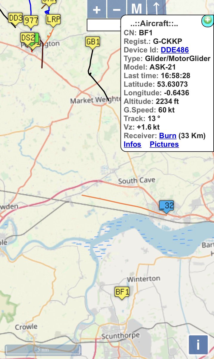 Matpri's tweet photo. BF1 is a long way from home south of the estuary. I feel a retrieve coming @woldsgliding #TSC @bowlandforest https://t.co/HE3NpEIVIx