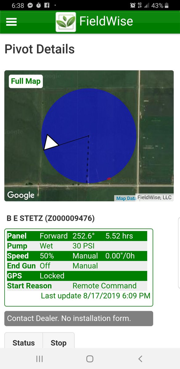 directpivotpart's tweet photo. Little fieldwise screen shot. Yes they are convenient. #irrigation #irrigate19 #irrigator #pivotparts #pivot #dpp #directpivotparts #centerpivot #centerpivotirrigation #centerpivotparts #senninger #xcad #fieldwise https://t.co/ZBFJ7PSixP