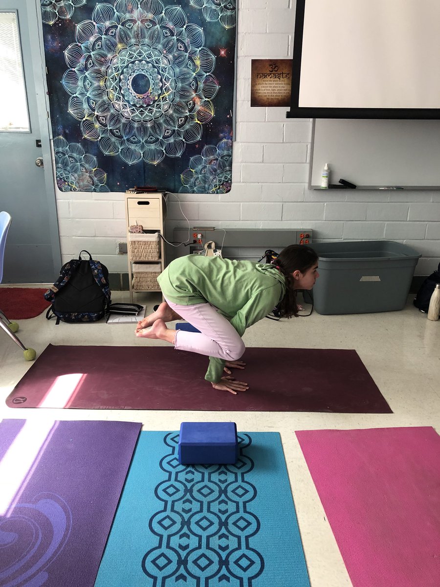 yogakarmasa's tweet photo. This student tried, failed and mastered bakasana well enough to teach others in our class. #failureleadstosuccess #employskillsforlife #communicateandcollaborate #ahhs #yoga #yogastrong #yogaisforeveryone https://t.co/xsCcsYcxE8