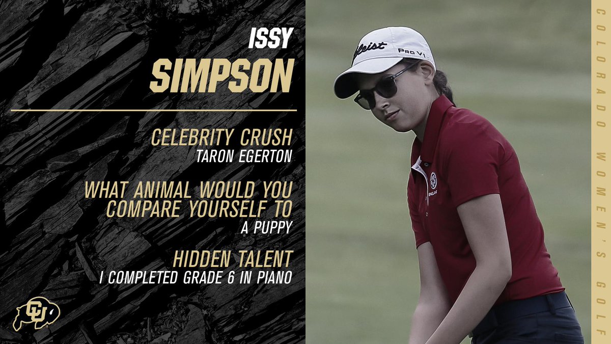 Happy Friday! Let's end the work week by getting to know a little bit more about Issy. 
#GoBuffs
