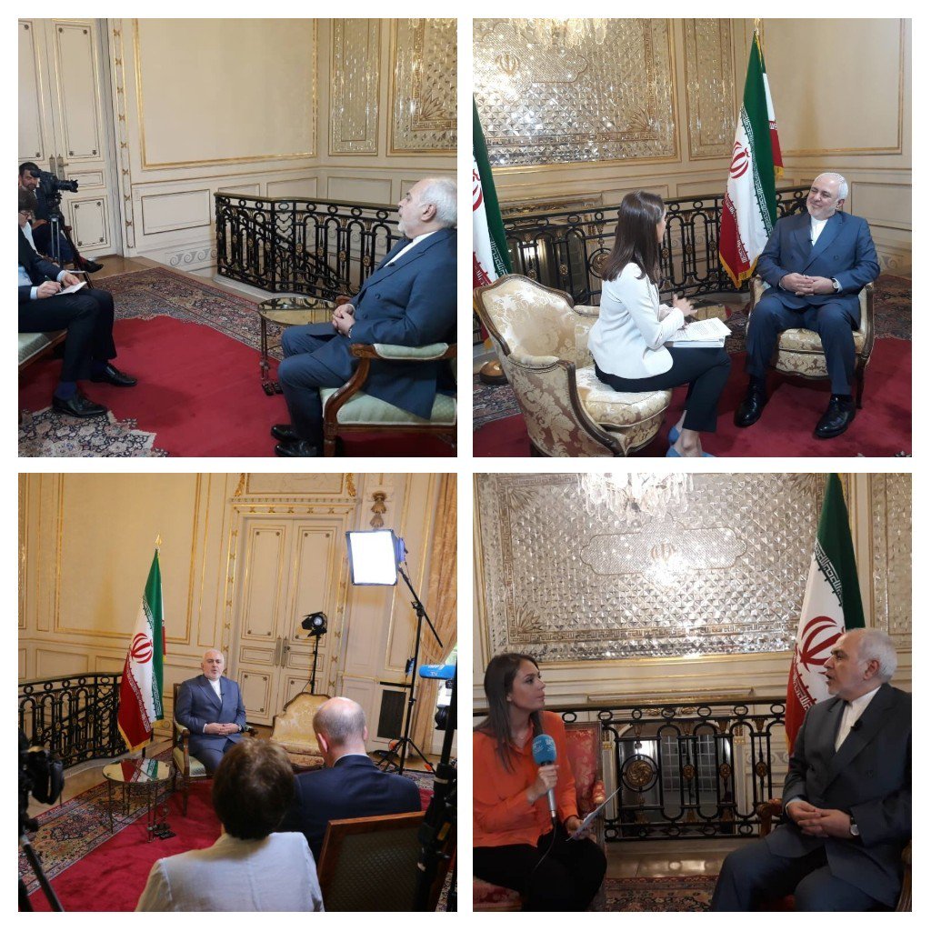 Despite US efforts to destroy diplomacy, met with French President @EmmanuelMacron and @JY_LeDriane in Paris today. 
Interviewed with Euronews, AFP,  & France24.
Multilateralism must be preserved.
Next stops Beijing, Tokyo &  KL after a day in Tehran.