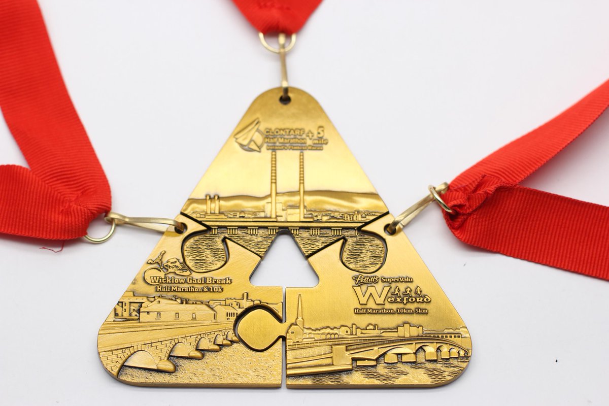 Run_Dublin's tweet image. Check out the 2020 Trilogy medal..... 🥇🥇🥇
You can enter all 3 Half marathons together for a discount (here -&amp;gt; njuko.net/hms-2020/selec…  OR enter all 3 of the shorter distances together and get the early birds (and save time) here -&amp;gt; njuko.net/wwcc2-2020/sel…
