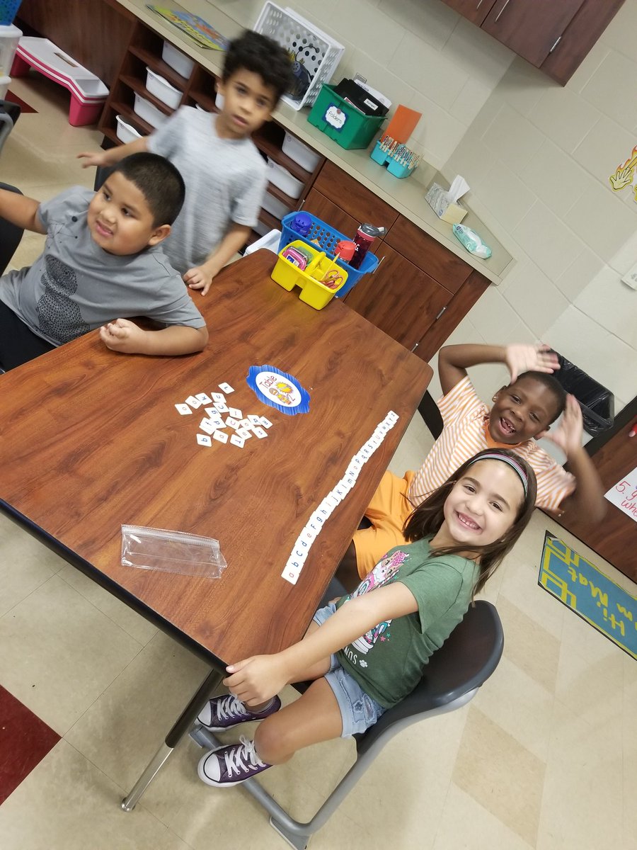 MsRoss_LSE's tweet photo. Today we played a "Table Wars" game. The First table to put the letter tiles in order wins!! Shout out to our 1st, 2nd and 3rd place winners! We also learned a valuable lesson about good sportsmanship! 😂 #leopardspotting #AbcOrder https://t.co/vIqQdEjier