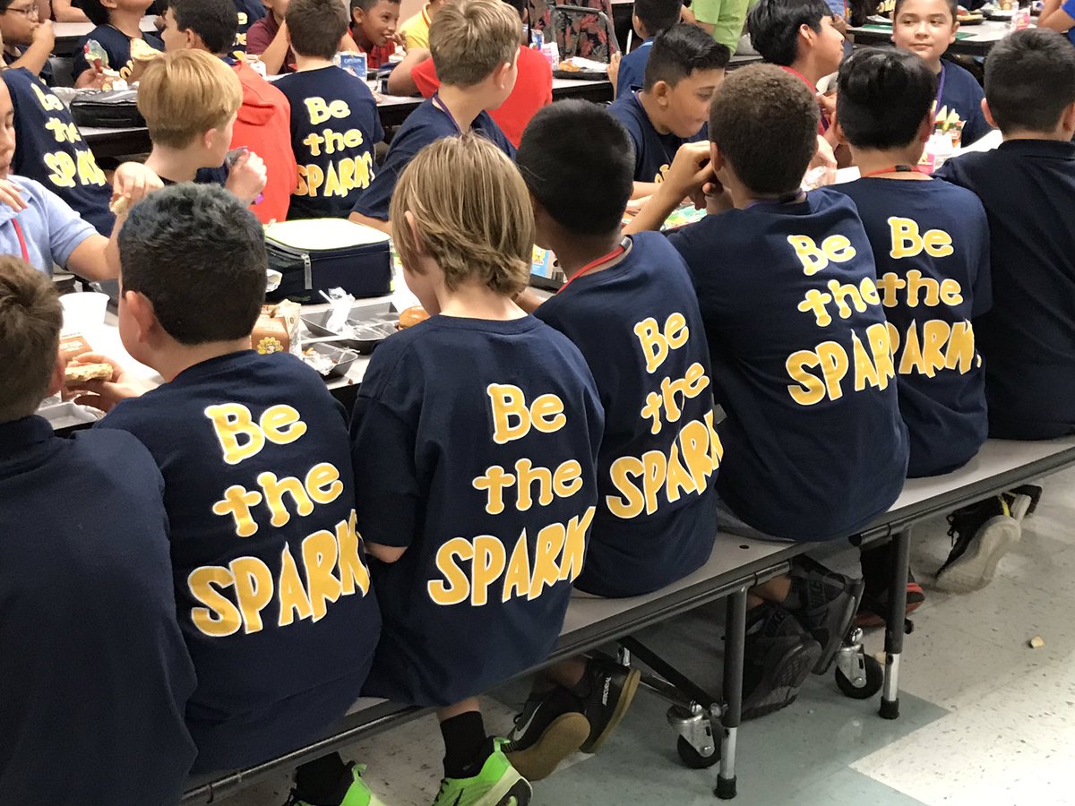 PoincianaCCPS's tweet photo. Simply said, “Be the Spark” 🔥💡 👍🏼Buy your spirit shirt in the front office!. #ItOnlyTakesASpark #PESPTO @collierschools https://t.co/dQcZk5MMUp