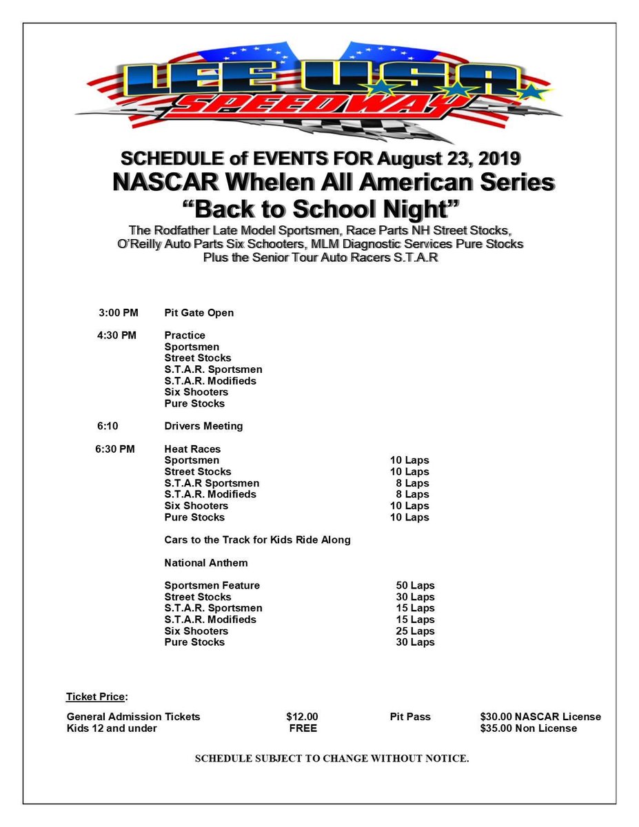 Lee USA Speedway tweet media