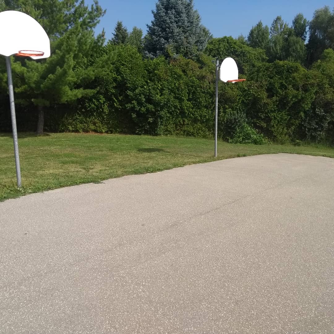 ElitePavement's tweet photo. A little before and after shot of the new basketball keys @hgbernardps  in the @YRDSB https://t.co/tAejJwVS47