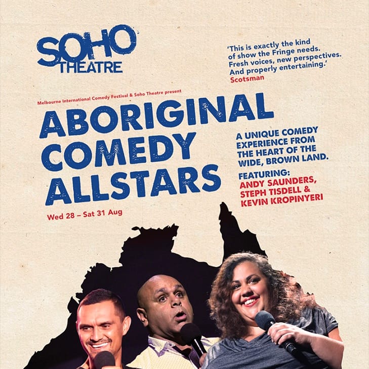 Brilliant hilarious biz from the Aboriginal Comedy All-stars (<a href="/comedyallstars1/">Aboriginal Comedy Allstars</a>). Catch them in Edinburgh if you can and Southerners can see them in London next week. #edinburghfringe