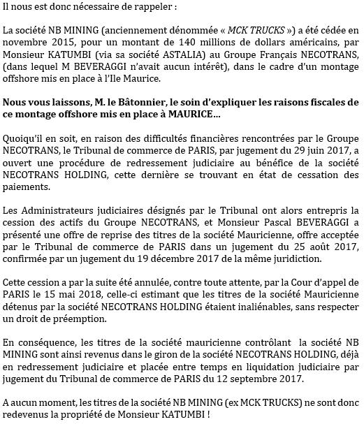 AgMbila's tweet photo. Réponses des avocats de #PascalBeveraggi à @MuyamboKyassa sur ses allégations. @PapyTAMBA @SamyBadibanga @OlivierKamitatu @sethkikuni @7sur7_cd @actualitecd @fatshi13 @MartinFayulu @FCC_RDC @Ljudps @coalitionlamuka @MinakuAubin @Wwiva1 @MichaelTshi @OlivierKamitatu @fatshi13 https://t.co/i3bQlvz3Ak